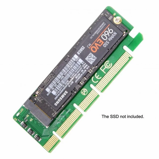 Alt view image 4 of 7 - WRIARICH NGFF M-key NVME AHCI SSD to PCI-E 3.0 16x x4 Adapter for XP941 SM951 PM951 A110 m6e 960 EVO SSD