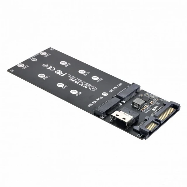 Alt view image 2 of 7 - WRIARICH SFF-8654 to U2 Kit NGFF M-Key to Slimline SAS NVME PCIe SSD SATA Adapter for Mainboard