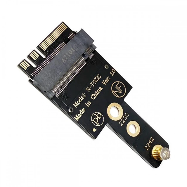 Main image of WRIARICH 2230 NGFF A+E-Key Male to NVME M-key Female Extension Adapter for Laptop Mainboard SSD 2230 2242