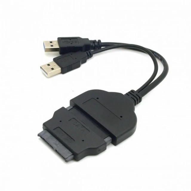 Alt view image 5 of 6 - WRIARICH 1set USB 3.0 to SATA 22Pin SATA to 16Pin Micro SATA Adapter for 1.8" 2.5" Hard Disk Driver With Extral USB Power Cable