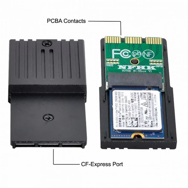 Alt view image 4 of 7 - WRIARICH CF-Express Type-B to M.2 NVMe 2230 M-Key Adapter CFE for XBOX Series XS CH SN530 SSD PCIe4.0 Expansion Memory Card