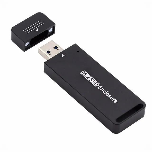 Alt view image 3 of 7 - WRIARICH USB 3.0 to 2230 2242 NVME M-key M.2 NGFF SATA SSD External PCBA Case Adapter RTL9210B Chipset