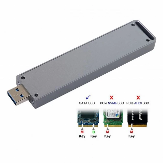 Alt view image 3 of 7 - WRIARICH B/M-key NGFF M2 SSD to USB 3.0 External PCBA Conveter Adapter Card Flash Disk Type