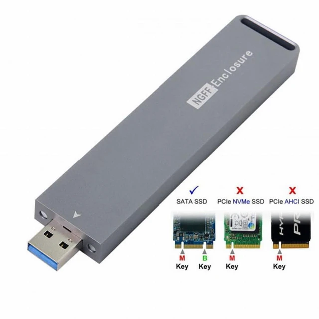 Alt view image 4 of 7 - WRIARICH B/M-key NGFF M2 SSD to USB 3.0 External PCBA Conveter Adapter Card Flash Disk Type