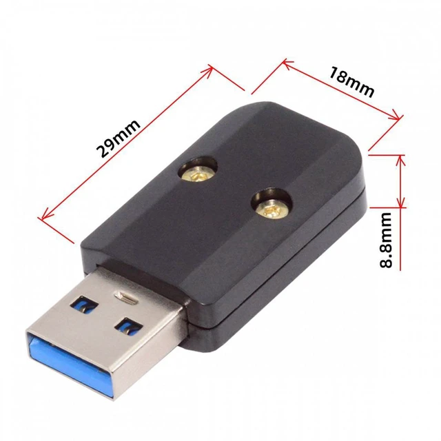 Alt view image 7 of 7 - WRIARICH USB 3.0 Type-A Male Plug Connector Solder Type with Aluminum Alloy Shell Black Customization for 6.0mm Cable