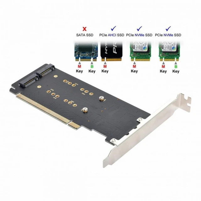 Alt view image 3 of 7 - WRIARICH 4X NVME M.2 AHCI to PCIE Express 3.0 Gen3 X16 Raid Card VROC Raid0 Hyper Adapter