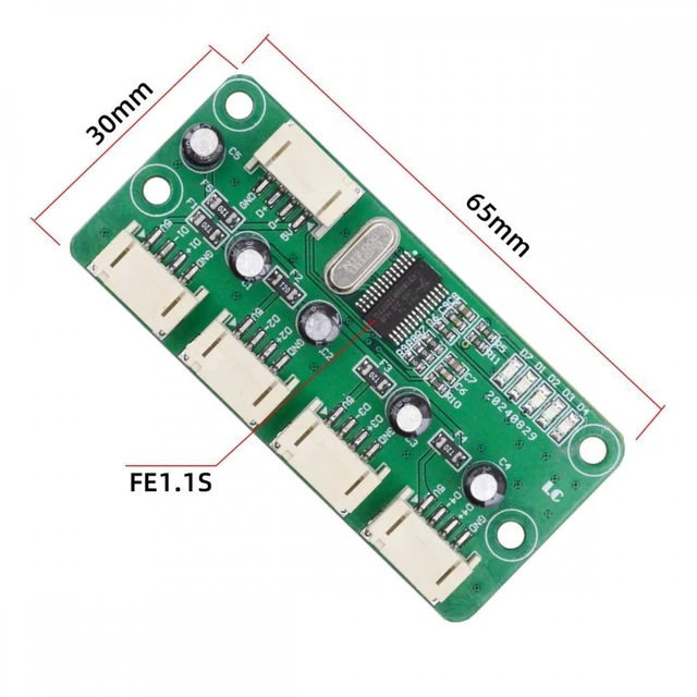 Alt view image 3 of 7 - WRIARICH USB 4Pin Pitch=2.0mm Wafer 1-to-4 Four Ports HUB PCBA PCs 4 Devices for Keyboard Mouse Scanner Printer