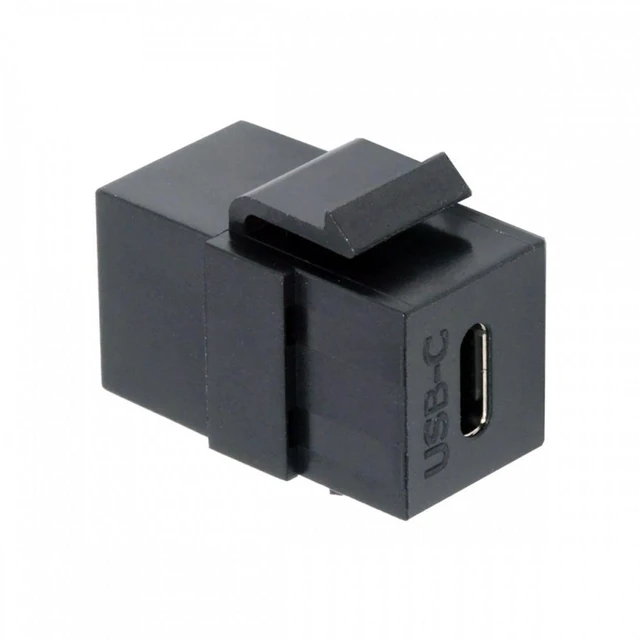 Main image of WRIARICH USB2.0 USB-C Female to Type-C Female Extension Keystone Jack Coupler Adapter for Wall Plate Panel USB Cable