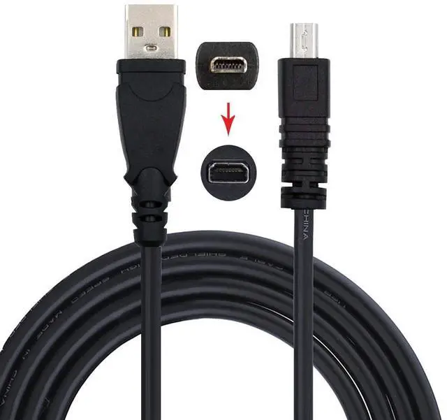 Main image of WRIARICH USB 2.0 Type-A to Camera Mini 8P Data Power Cable for Coolpix UC-E6 UC-E16 UC-E17 DSC-W DMC-S EX-Z