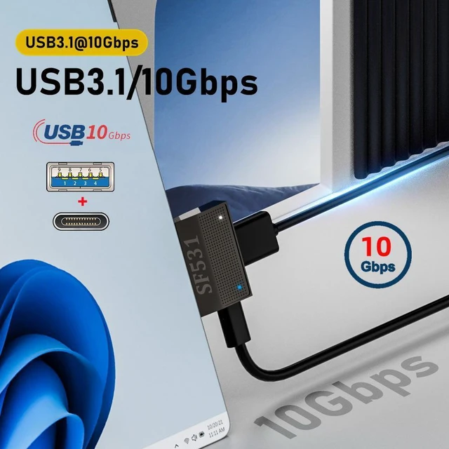 Alt view image 4 of 7 - WRIARICH Magnetic to USB3.1 Type-A & 15V Type-C USB-C Data Charge Adapter SF531 for Surface Pro9 Pro8 Pro7 Pro6 Pro X Go Book