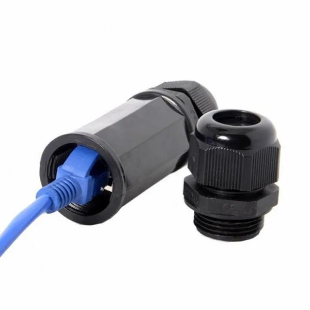 Alt view image 3 of 7 - WRIARICH Locking Waterproof CAT6 RJ45 Female to Female Lan Ethernet Network Extension Adapter Coupler