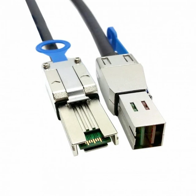 Alt view image 3 of 7 - WRIARICH External Mini SAS 4x SFF-8088 to mini sas High Density HD SFF-8644 data server Raid Cable 50cm