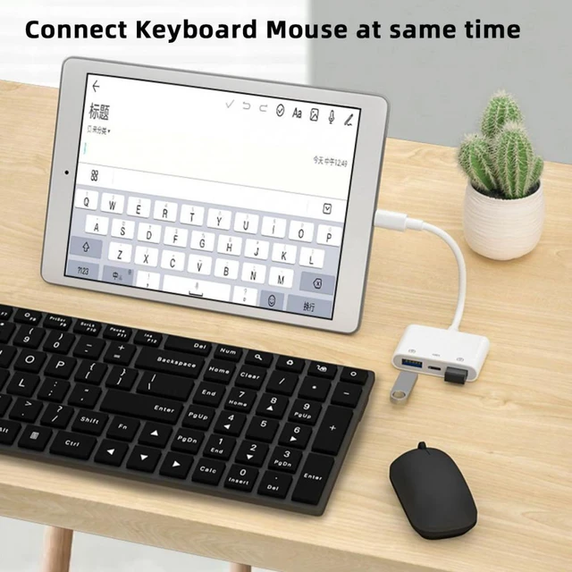 Alt view image 5 of 7 - WRIARICH Type C USB-C to Dual Type-A USB3.0 Female with PD Power Charge Adapter Compatible with Laptop Tablet Phone