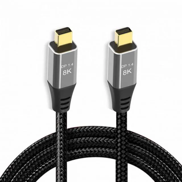 Alt view image 2 of 7 - WRIARICH Cable Mini DisplayPort 1.4 8K 60hz Cable Ultra-HD UHD 4K 144hz Mini DP to MiniDP Cable 7680*4320 for Video PC Laptop TV (200cm)