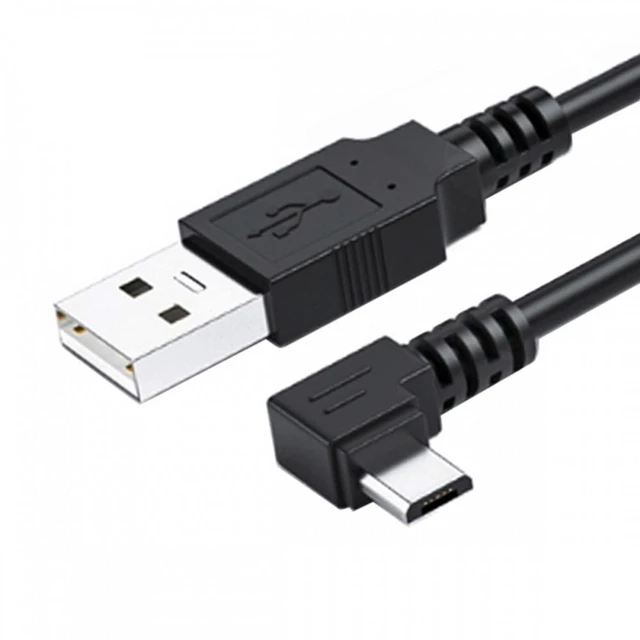 Main image of WRIARICH 1.0M Right Angled 90 Degree Micro USB 5Pin to USB 2.0 Data Charge Cable for Phone Tablet