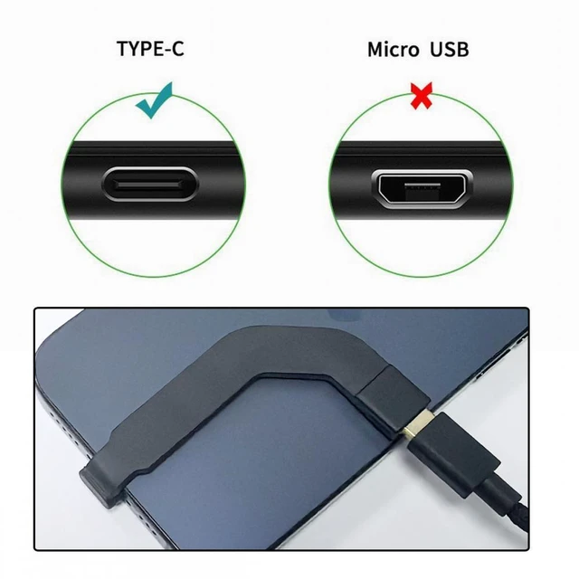 Alt view image 5 of 7 - WRIARICH Angled Type-C Male to USB-C Female Extension Ultra Slim Data Cable Connector Protector 65W Fast Charge for Tablet Phone