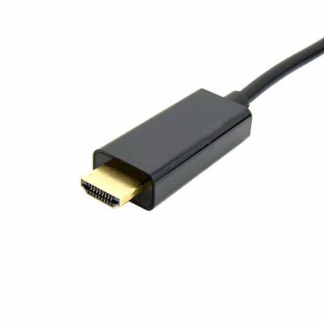 Alt view image 3 of 7 - WRIARICH Cable Male DisplayPort DP to HDMI Male 1080P Video Cable 6ft 1.8m HDTV LCD with Audio
