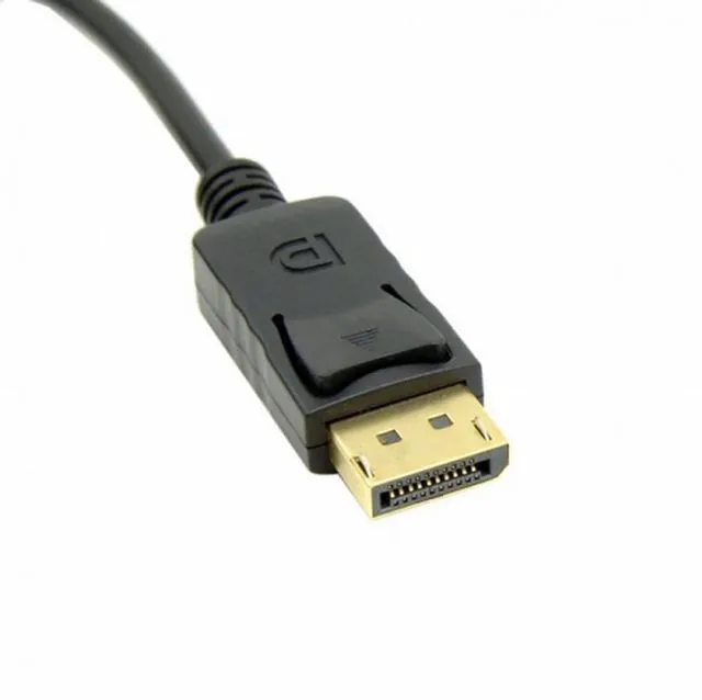 Alt view image 2 of 7 - WRIARICH Cable Male DisplayPort DP to HDMI Male 1080P Video Cable 6ft 1.8m HDTV LCD with Audio