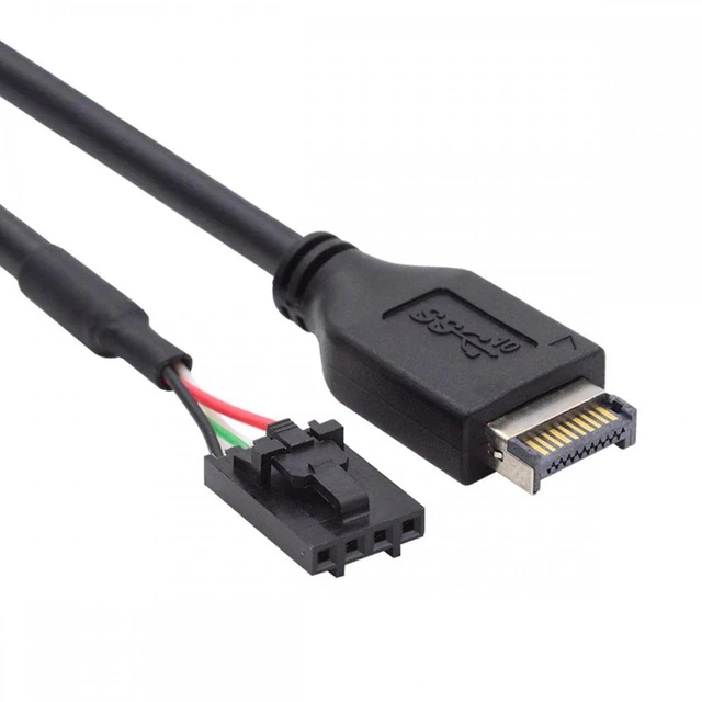 Main image of WRIARICH USB 3.1 Front Panel Header Male Type-E Host to USB 2.0 Motherboard 4pin IDC Housing with Latch Device Cable 30cm