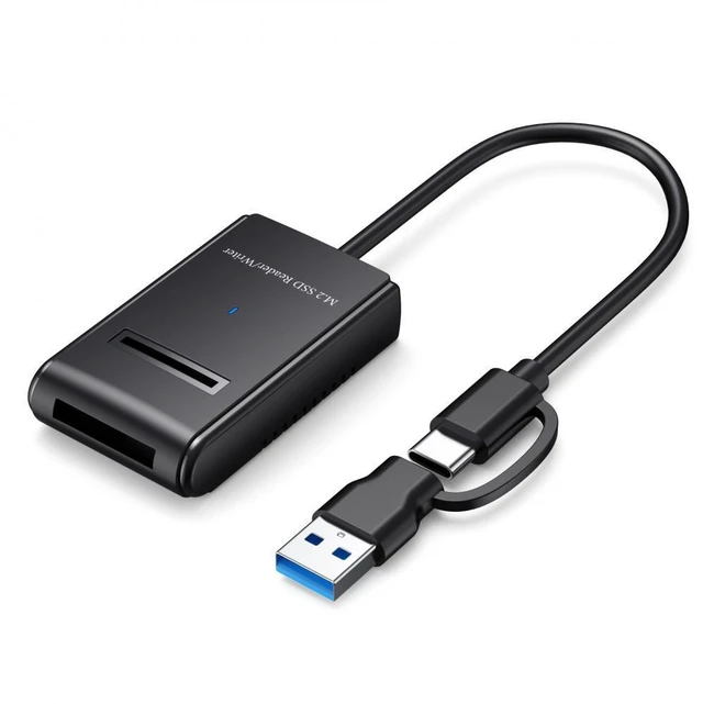 Main image of WRIARICH Cable USB 3.0 USB-C Type-C Type-A to NVME M-key M.2 NGFF SATA SSD Docking Horizontal External Cable Enclosure RTL9210B Chipset