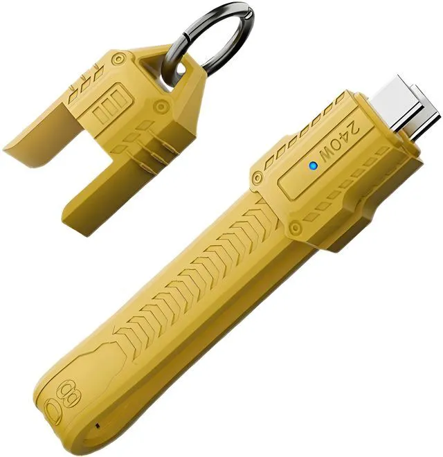 Main image of WRIARICH Cable USB5.0 80Gbps Flat Slim FPC Cable 240W 16K@30hz 8K 60Hz 5K Lanyard Strap Chain Compatible with 40Gbps USB4.0 Thunderbolt3/4/5 (Yellow Color)