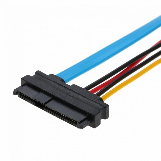 Alt view image 4 of 7 - WRIARICH Hard Disk SFF-8482 SAS Cable 29Pin to 1* SATA 7PIN HDD Cable 70cm