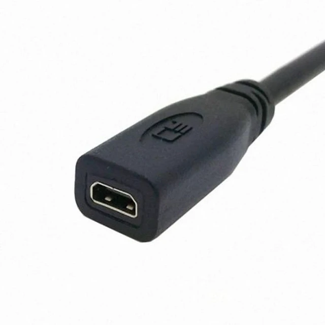 Alt view image 3 of 7 - WRIARICH 20cm Micro HDMI socket Female to HDMI Male adapter Cable for Tablet Cell Phone