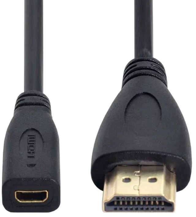 Main image of WRIARICH 20cm Micro HDMI socket Female to HDMI Male adapter Cable for Tablet Cell Phone
