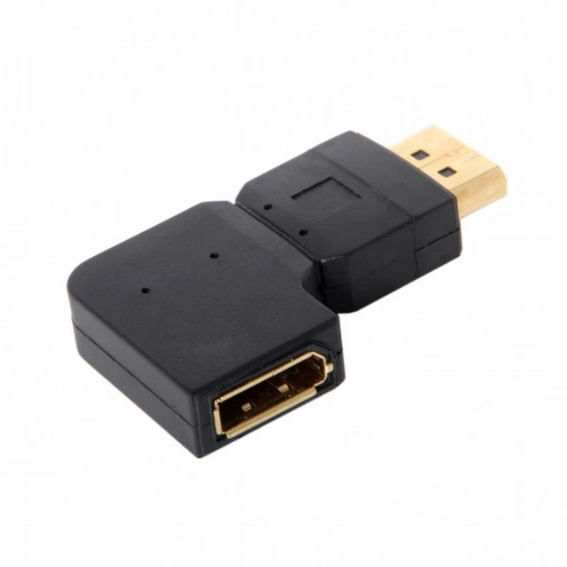 Alt view image 7 of 7 - WRIARICH Left Angled 90 Degree DisplayPort Male to Female Extension Adapter Standard DP 4K