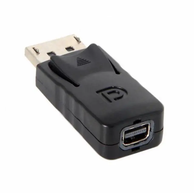 Main image of WRIARICH Black DP DisplayPort Male to Mini DP DisplayPort Female Adapter for Displays HDTV Monitor