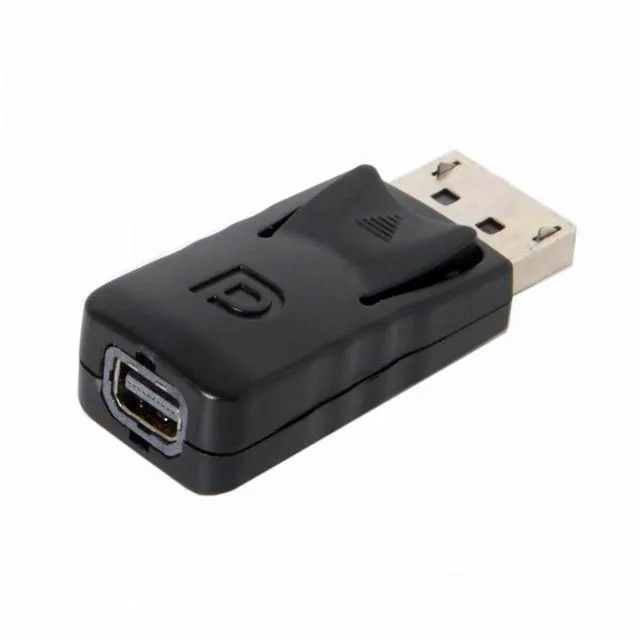 Alt view image 7 of 7 - WRIARICH Black DP DisplayPort Male to Mini DP DisplayPort Female Adapter for Displays HDTV Monitor