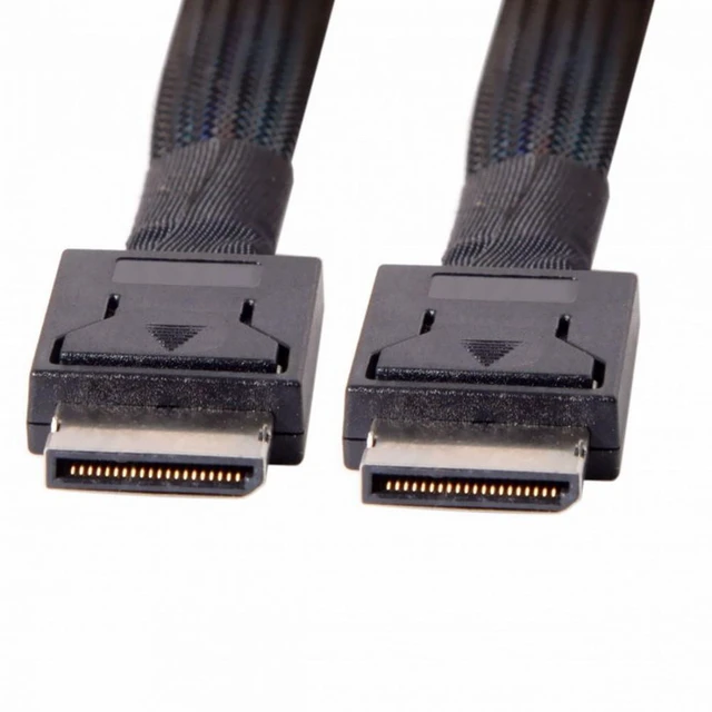 Alt view image 5 of 7 - WRIARICH OCuLink PCIe PCI-Express SFF-8611 4i to OCuLink SFF-8611 SSD Data Active Cable 50cm