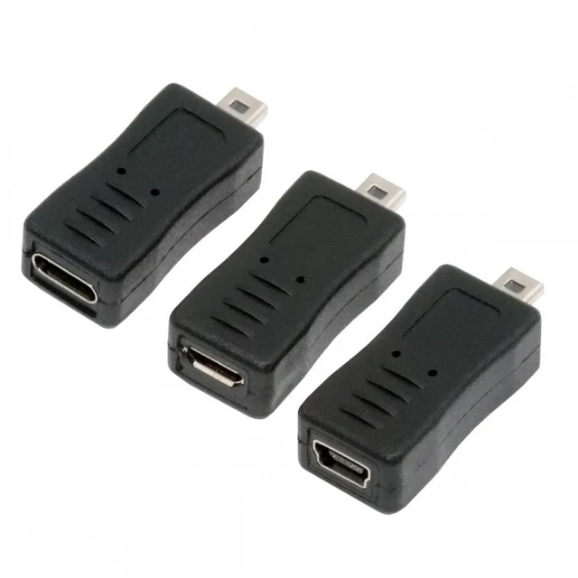 Main image of WRIARICH 3pcs/set USB-C Type-C Micro Mini USB Female to Camera Mini 8P Data Power Adapter for Coolpix UC-E6 UC-E16 UC-E17 DSC-W DMC-S EX-Z
