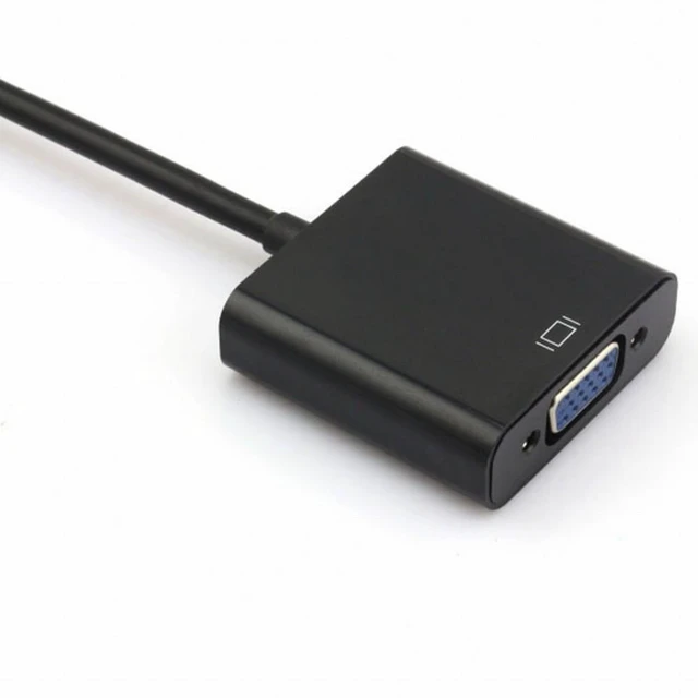 Alt view image 2 of 7 - WRIARICH hdmi input to VGA female output projectors monitors adapter PC Laptop Black