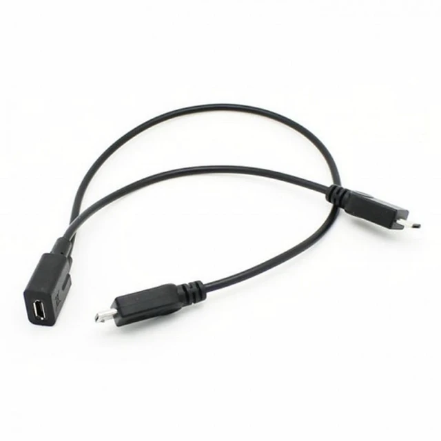 Alt view image 3 of 7 - WRIARICH Micro USB Female to 2 Micro USB Male Splitter extension charge cable for Galaxy S5 i9600 S4 I9500 Note2 N7100 S3 I9300 S2 9100