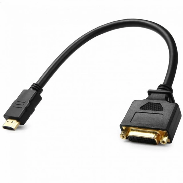 Alt view image 7 of 7 - WRIARICHWRIARICH Cable DVI Female to HDMI Male Adapter Converter Cable For PC Laptop HDTV 10cm