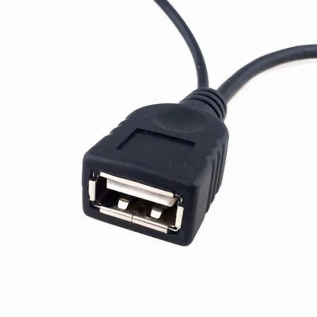 Alt view image 3 of 7 - WRIARICH Black Color Micro USB 2.0 OTG Host Flash Disk Cable with USB power for Galaxy S3 i9300 S4 i9500 Note2 Note3 S5