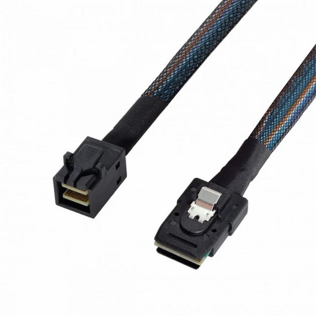Alt view image 5 of 7 - WRIARICH Internal Mini SAS SFF-8087 to mini sas High Density HD SFF-8643 data Server hard disk raid Cable 50cm