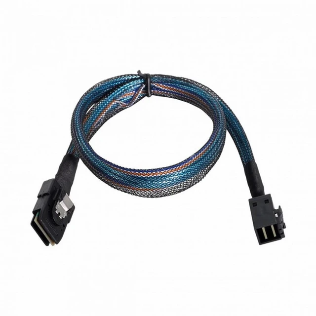 Alt view image 6 of 7 - WRIARICH Internal Mini SAS SFF-8087 to mini sas High Density HD SFF-8643 data Server hard disk raid Cable 50cm