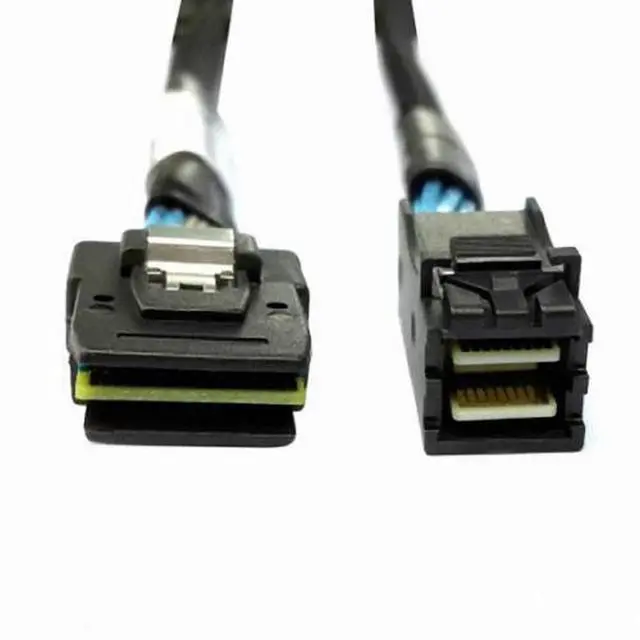 Alt view image 4 of 7 - WRIARICH Internal Mini SAS SFF-8087 to mini sas High Density HD SFF-8643 data Server hard disk raid Cable 50cm