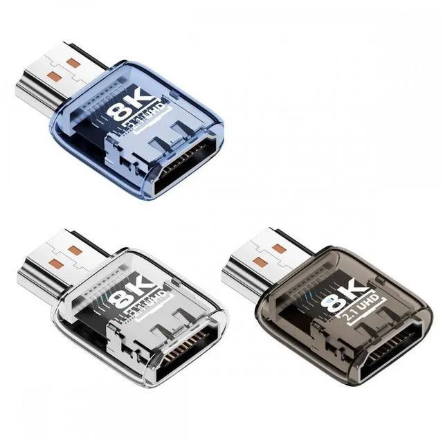 Main image of WRIARICH Cable 3pcs/set HDMI Male to HDMI 2.1 Female UHD Extension Adapter Extender with Smart LED Light Support 8K 60hz HDTV