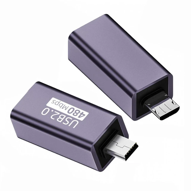 Alt view image 7 of 7 - WRIARICH 2pcs/lot USB 2.0 B Type Female to Mini USB & Micro Male Extension Adapter for Printer Phone Disk