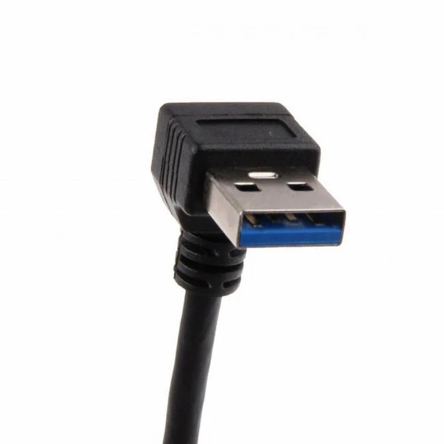 Alt view image 2 of 5 - WRIARICH Down Angled USB 3.0 Type-A Male to USB 3.0 Type-A Female Extension Cable (20cm) 5Gbps 90 Degree
