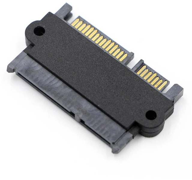 Main image of WRIARICH 3.5" 2.5inch SATA 22Pin 7+15 Male to SATA 22P 7+15 Female extension convertor adapter with screw holes