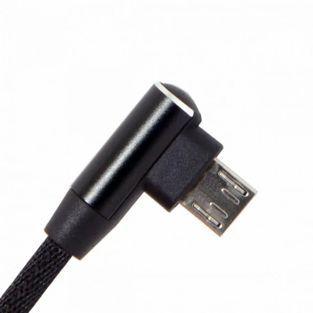 Alt view image 7 of 7 - WRIARICH Micro USB 5Pin to Left Right Angled 90 Degree USB 2.0 Data Cable with Sleeve for Tablet Phone 15cm
