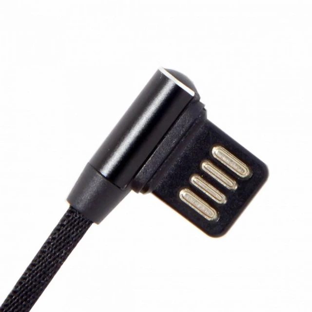 Alt view image 6 of 7 - WRIARICH Micro USB 5Pin to Left Right Angled 90 Degree USB 2.0 Data Cable with Sleeve for Tablet Phone 15cm