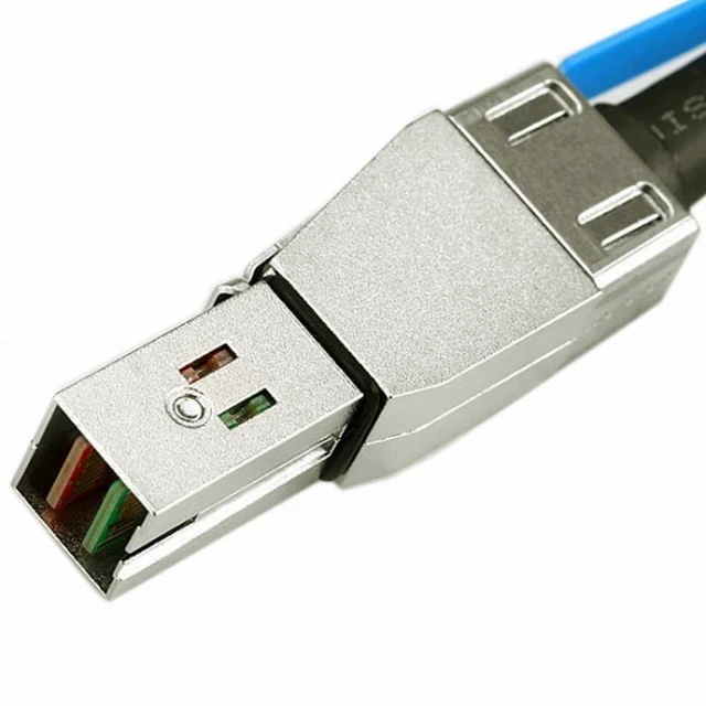 Alt view image 2 of 7 - WRIARICH External Mini SAS HD SFF-8644 to Mini SAS High Density HD SFF-8644 Data Server Raid Cable 50cm 12Gbps