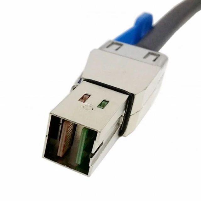 Alt view image 3 of 7 - WRIARICH External Mini SAS HD SFF-8644 to Mini SAS High Density HD SFF-8644 Data Server Raid Cable 50cm 12Gbps