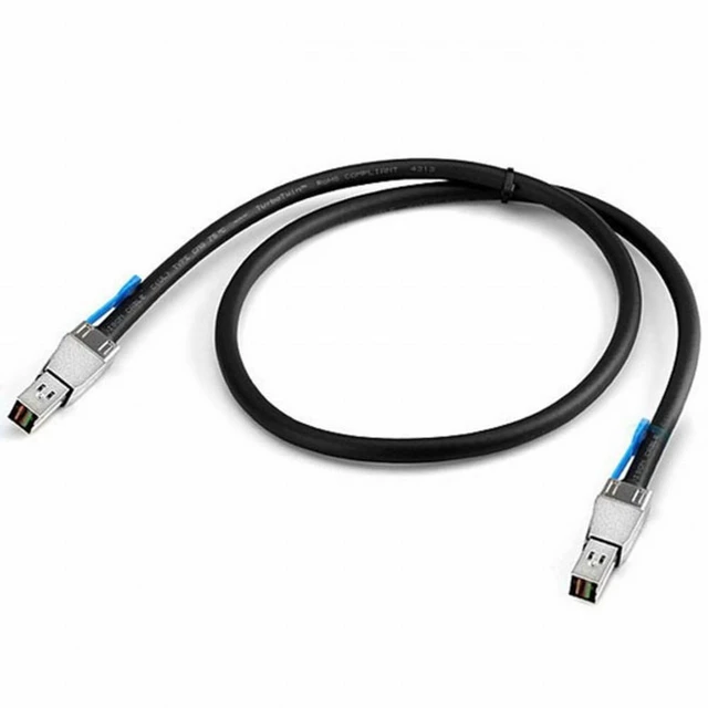 Alt view image 4 of 7 - WRIARICH External Mini SAS HD SFF-8644 to Mini SAS High Density HD SFF-8644 Data Server Raid Cable 50cm 12Gbps