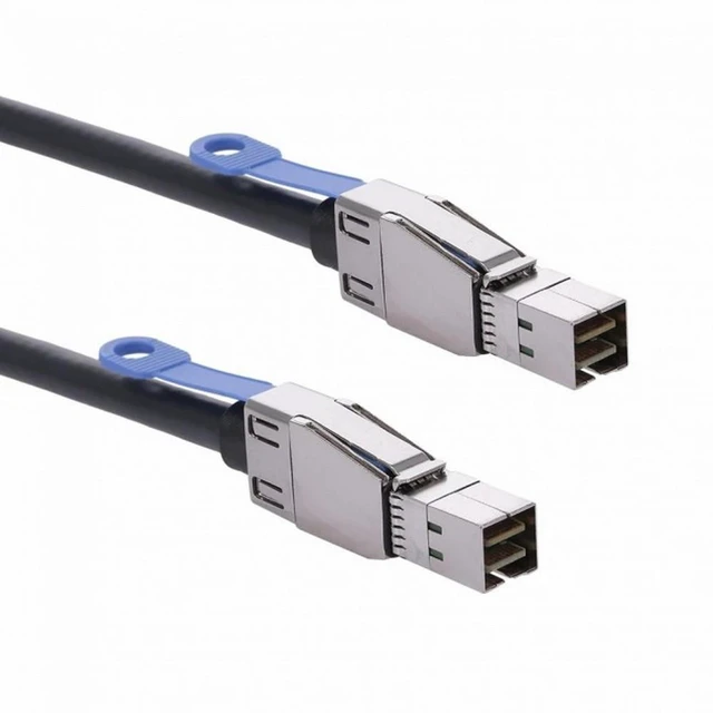 Alt view image 6 of 7 - WRIARICH External Mini SAS HD SFF-8644 to Mini SAS High Density HD SFF-8644 Data Server Raid Cable 50cm 12Gbps